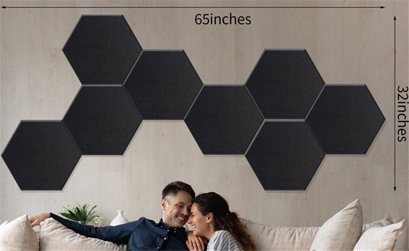 Self-adhesive Hexagon Felt Acoustic Panel