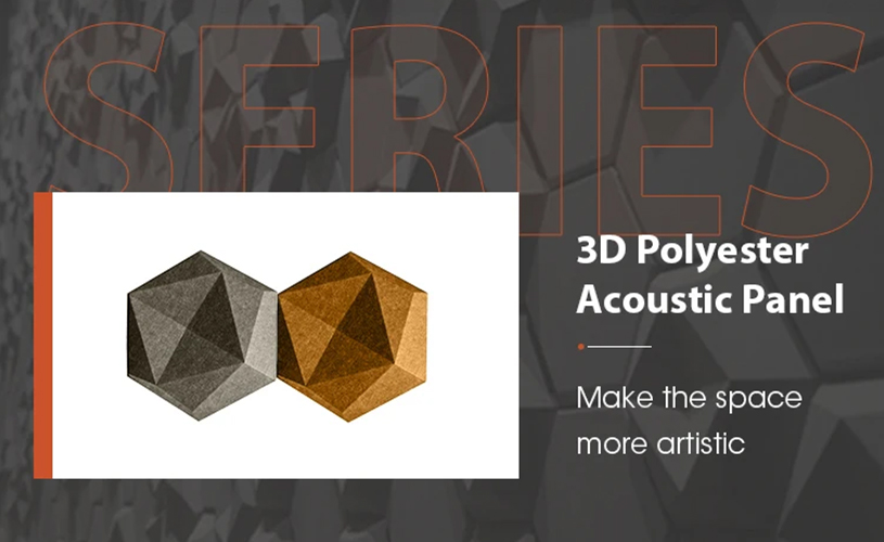 3D Hexagon Polyester Acoustic