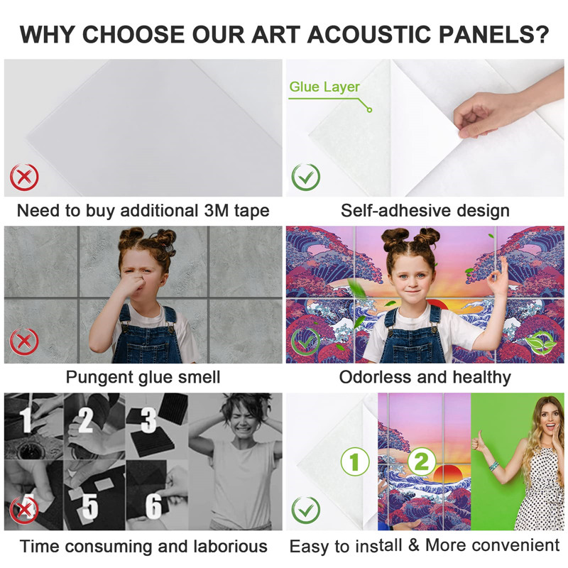 Full Page Printing Art Acoustic Panel