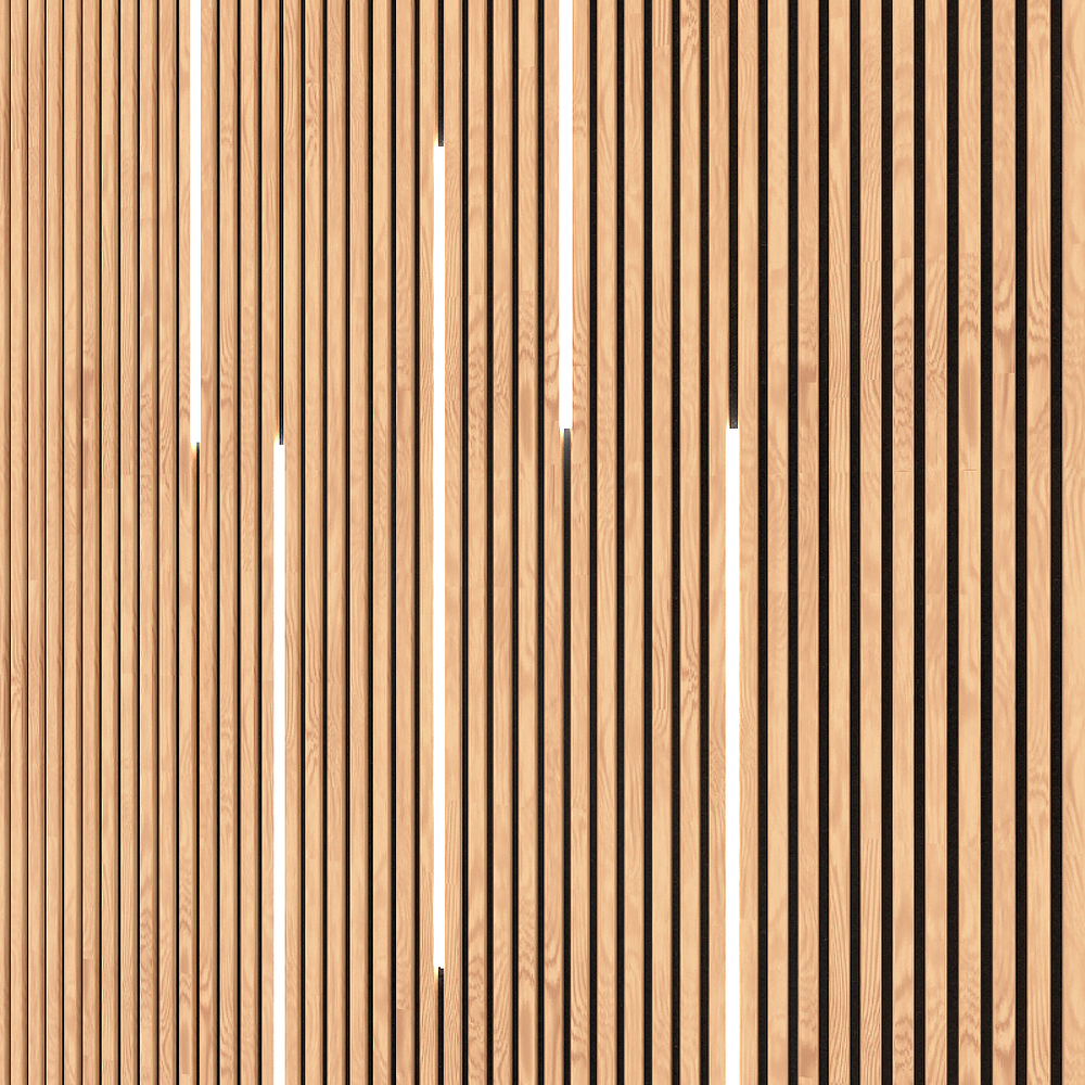 Are there any special safety precautions for Real wood slat panels?
